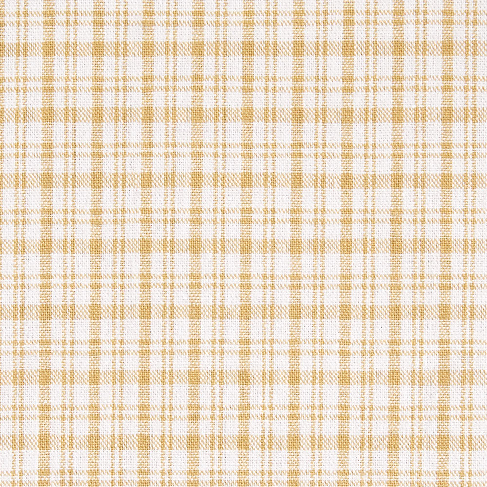 綿ポリ交織ソフトダンガリーNo.20チェック#Cペールイエロー