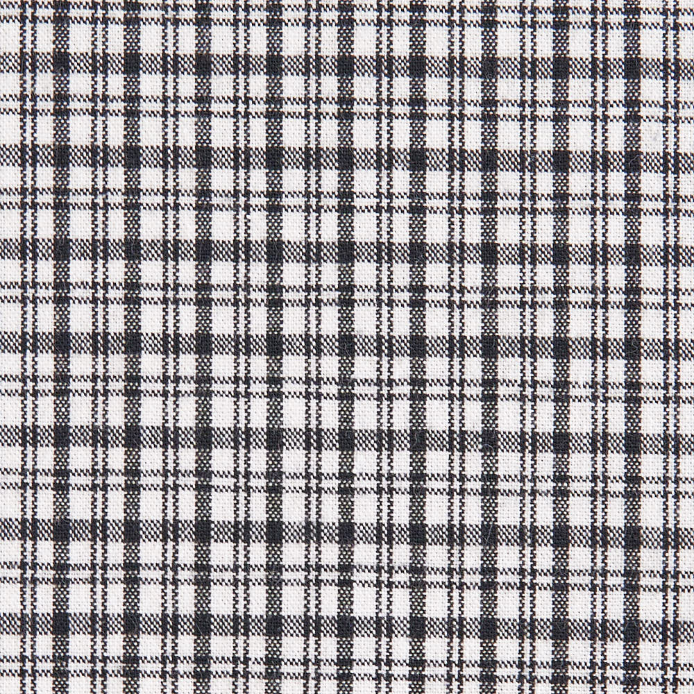 綿ポリ交織ソフトダンガリーNo.20チェック#ブラック