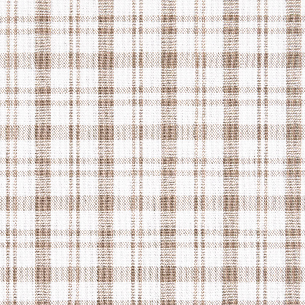 綿ポリ交織ソフトダンガリーNo.22チェック#アイボリー