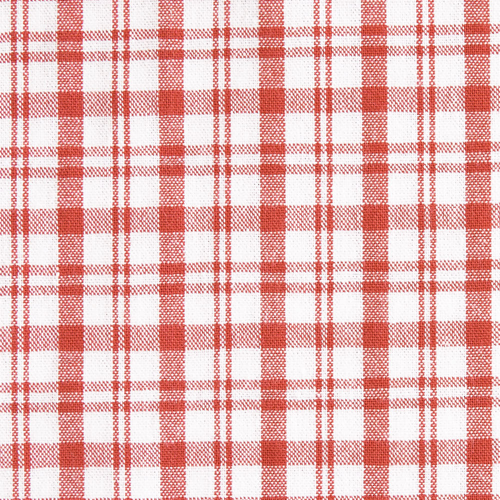 綿ポリ交織ソフトダンガリーNo.22チェック#レッド