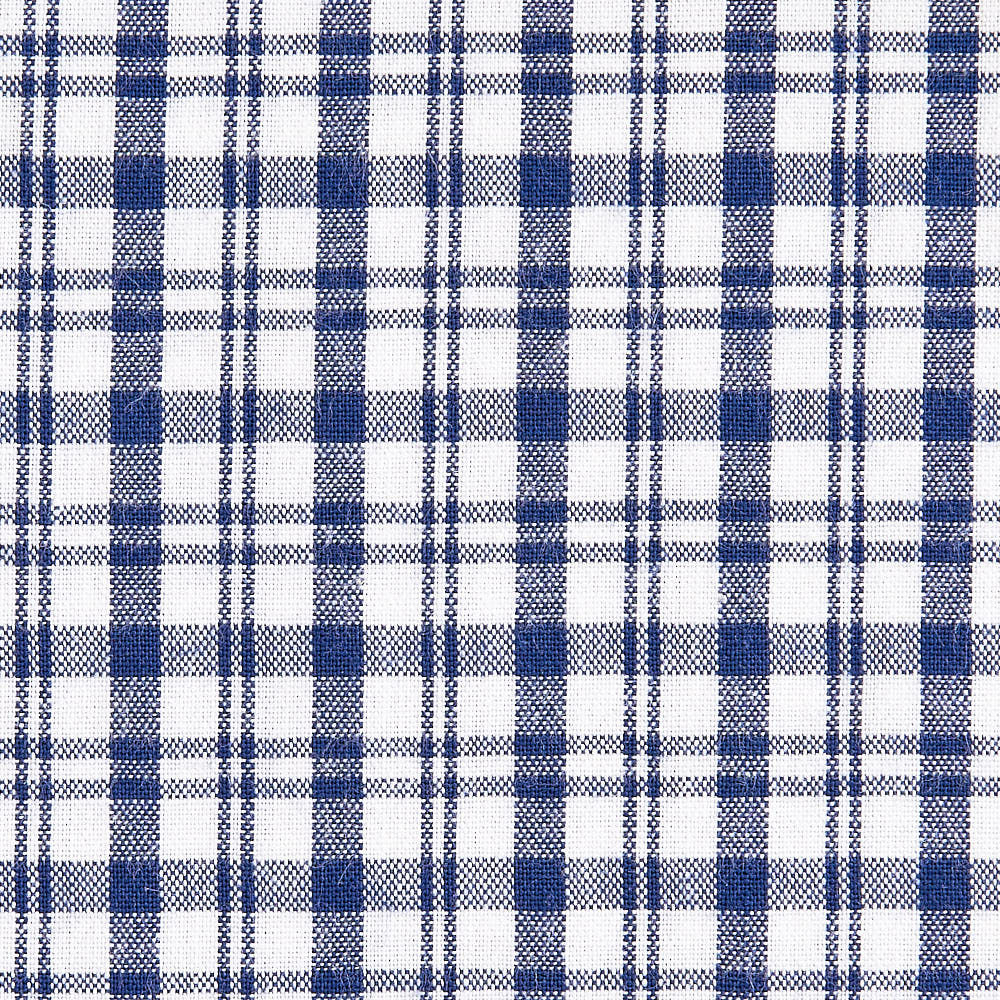 綿ポリ交織ソフトダンガリーNo.22チェック#ネイビー