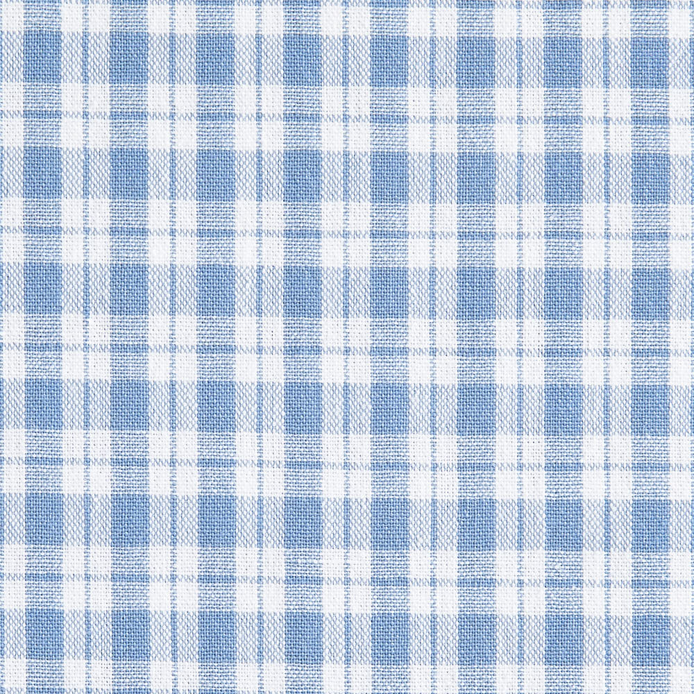 綿ポリ交織ソフトダンガリーNo.23チェック#Bみずいろ