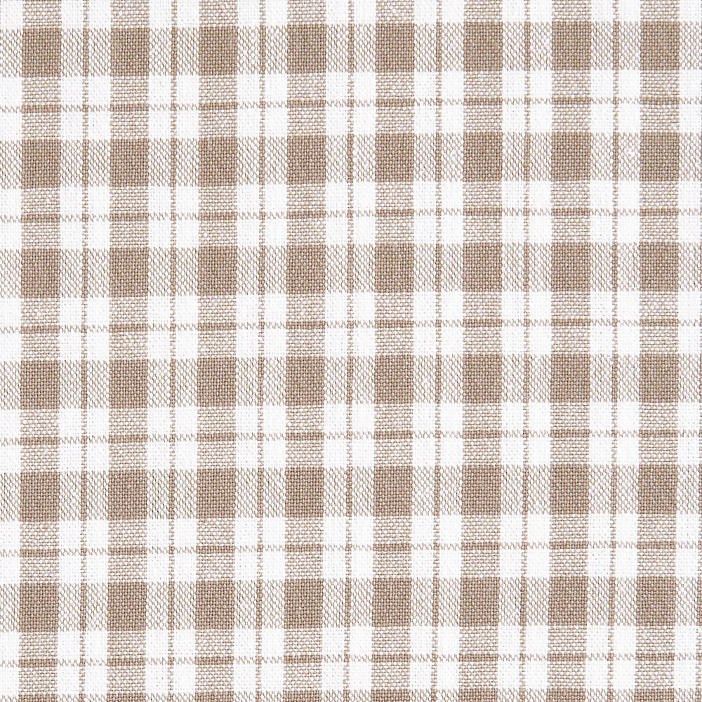 綿ポリ交織ソフトダンガリーNo.23チェック#アイボリー