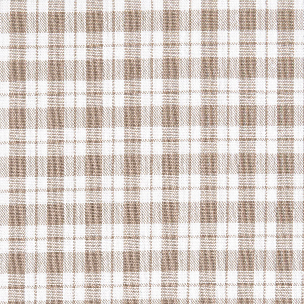 綿ポリ交織ソフトダンガリーNo.23チェック#アイボリー