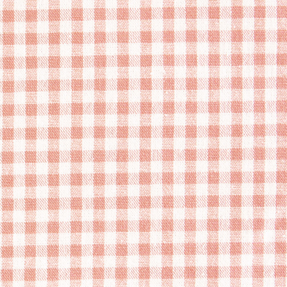 綿ポリ交織ソフトダンガリー3mmギンガムチェック#Aサーモンピンク