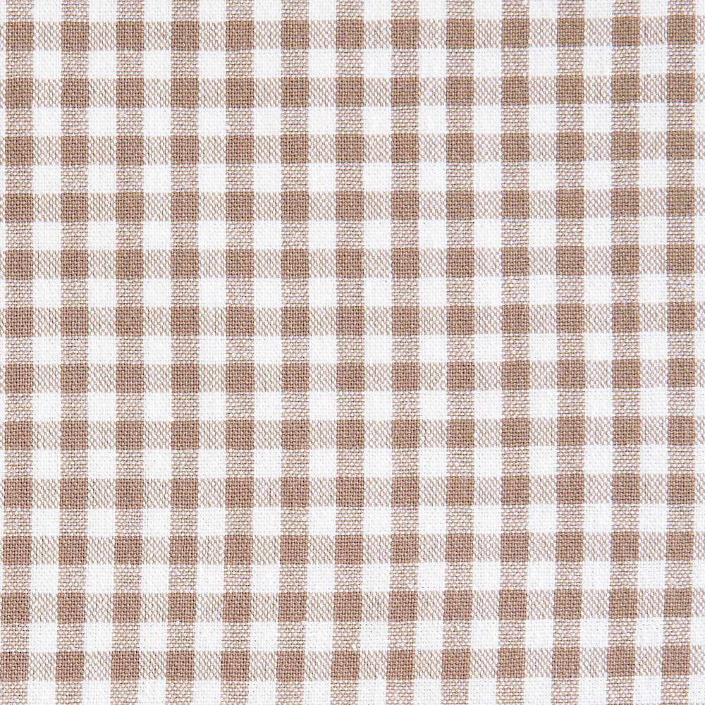 綿ポリ交織ソフトダンガリー3mmギンガムチェック#アイボリー