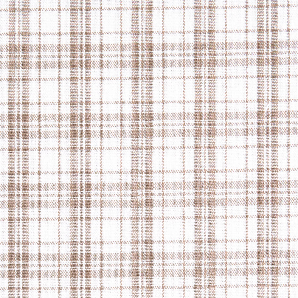 綿ポリ交織ソフトダンガリーNo.28チェック#アイボリー