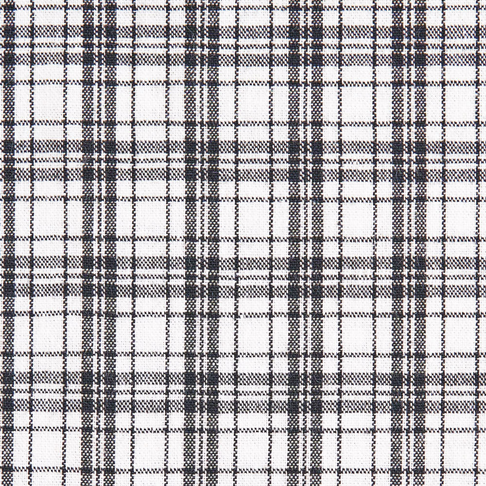 綿ポリ交織ソフトダンガリーNo.28チェック#ブラック