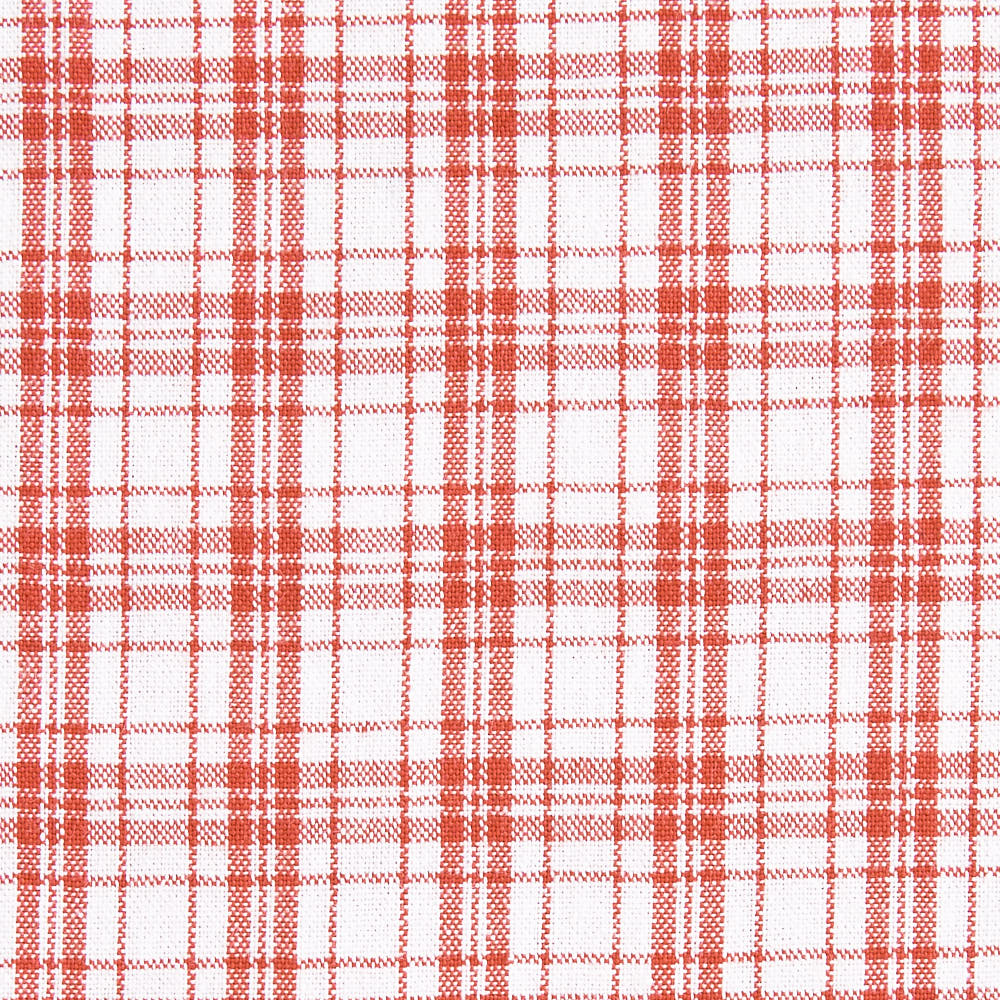 綿ポリ交織ソフトダンガリーNo.28チェック#レッド