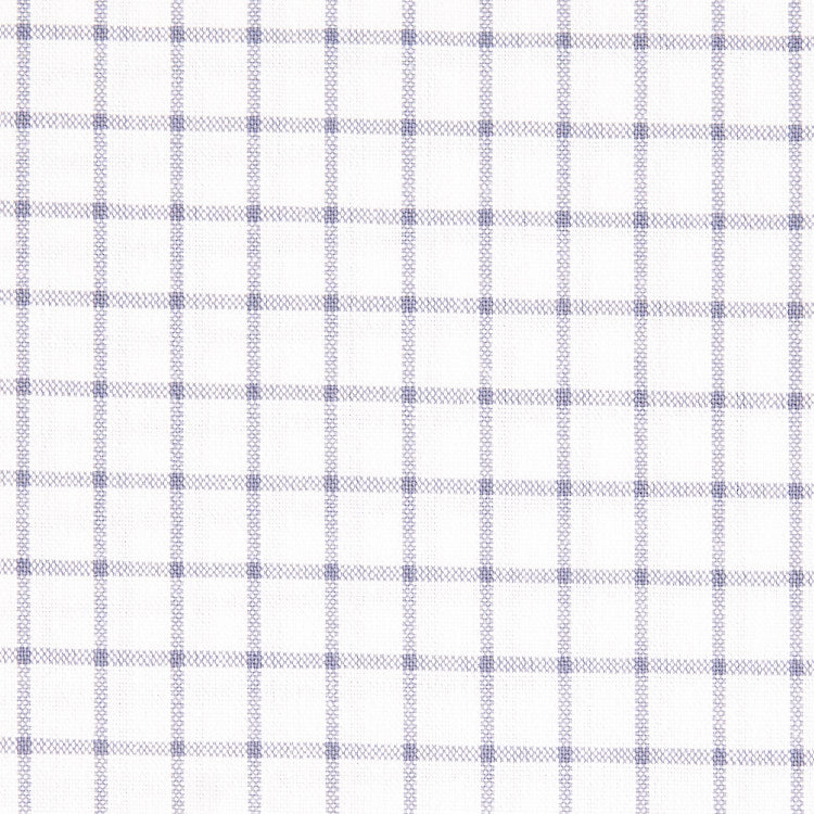 綿ポリ交織ソフトダンガリー#29ウィンドウチェック#128 ペールグレー