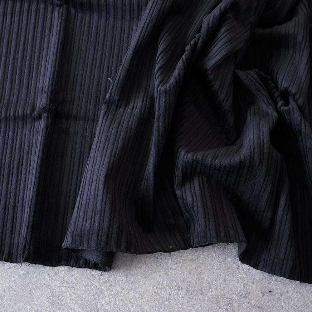 コットンストレッチ親子コーデュロイ#20ブラック