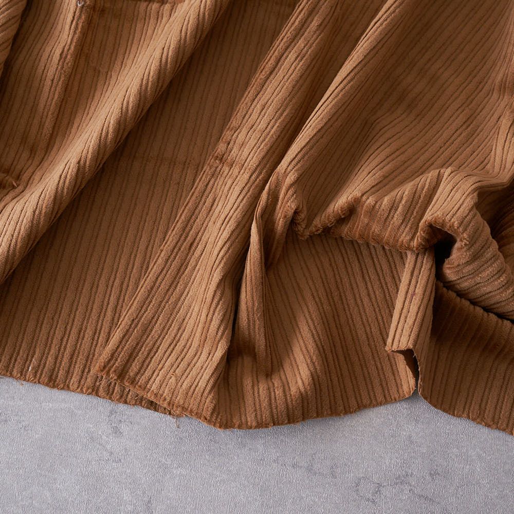 コットンストレッチ親子コーデュロイ#3キャメル