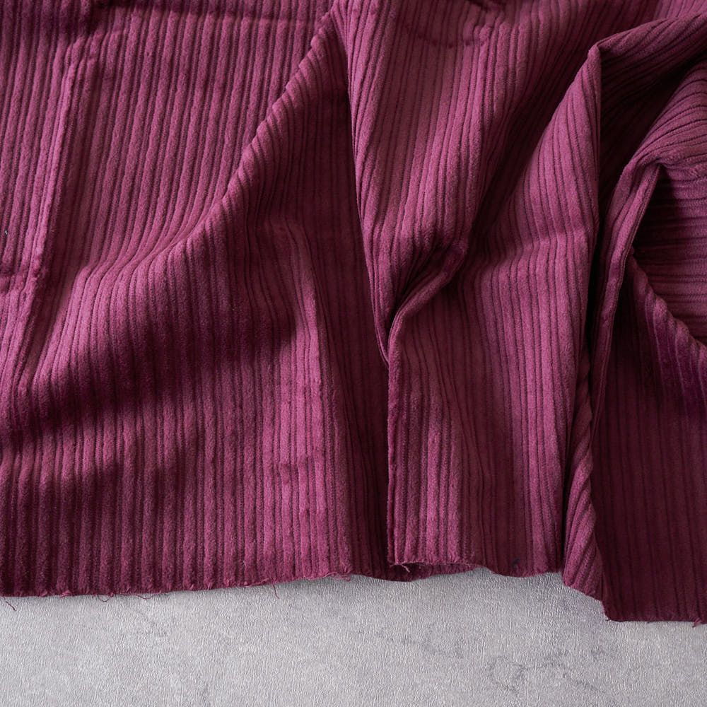 コットンストレッチ親子コーデュロイ#4ボルドー