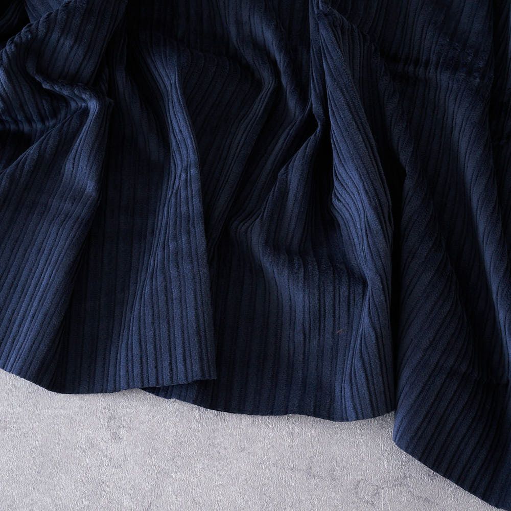 コットンストレッチ親子コーデュロイ#6ネイビー