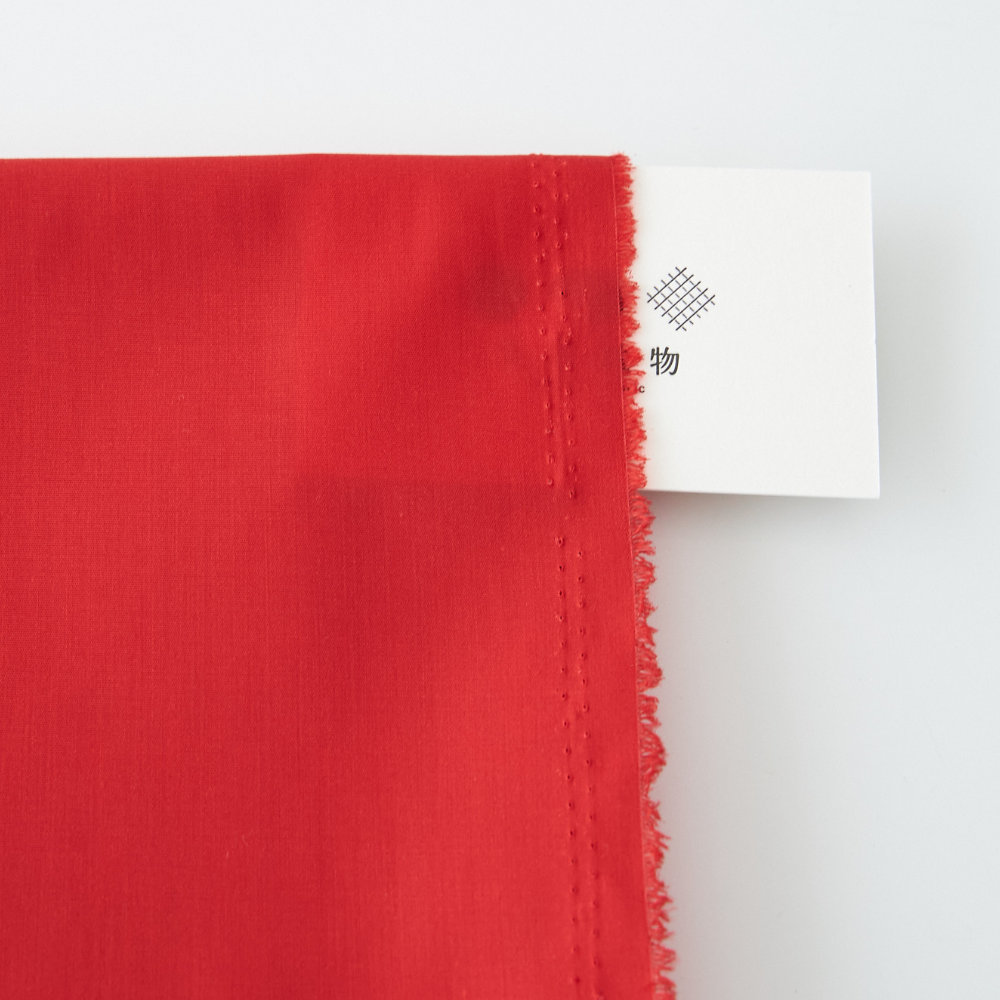 綿ポリブロード#101 レッド