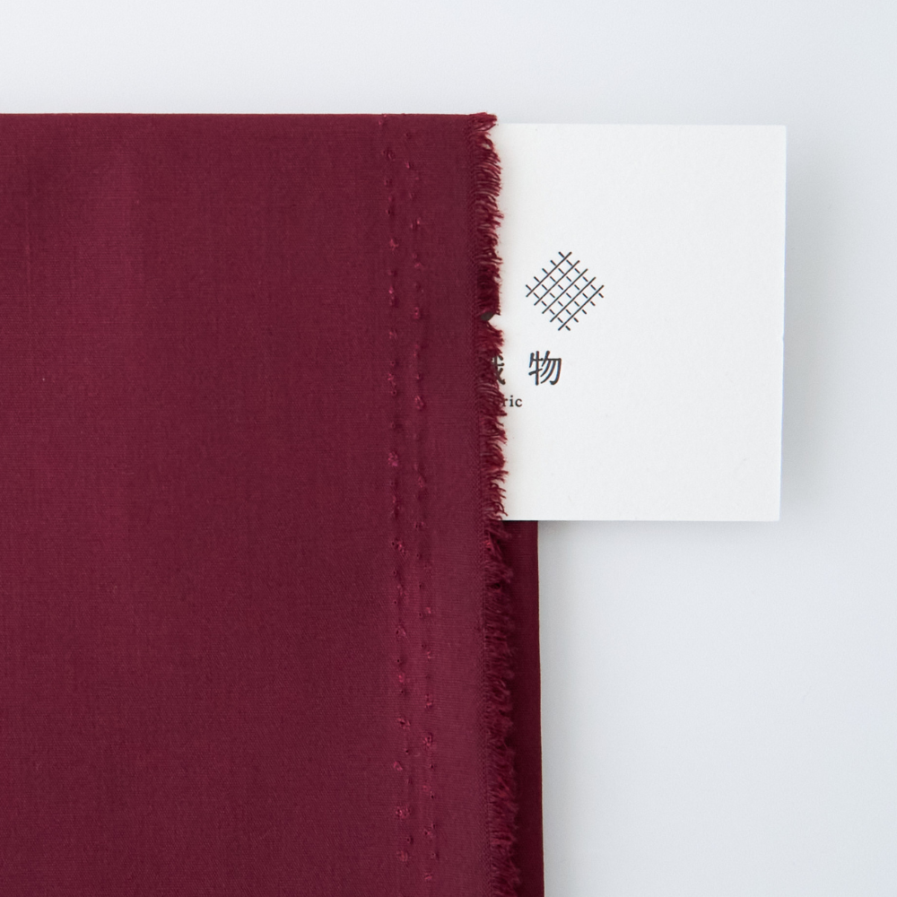 綿ポリブロード#702 ボルドー