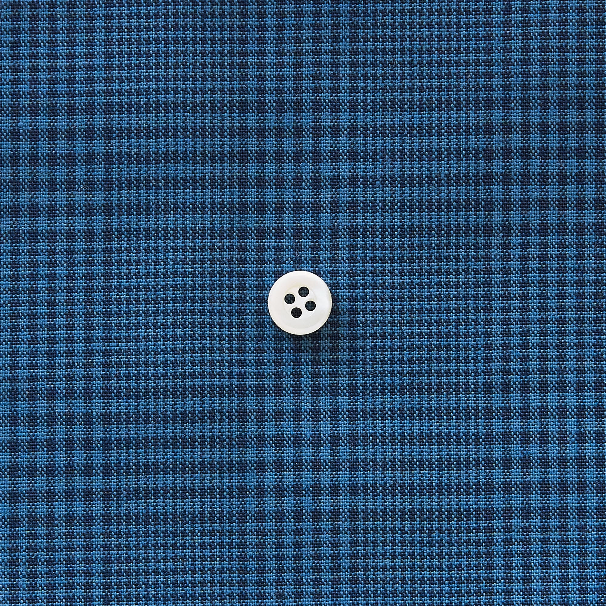 綿ポリ交織ソフトダンガリー＃15グレンチェック#Iダークブルー