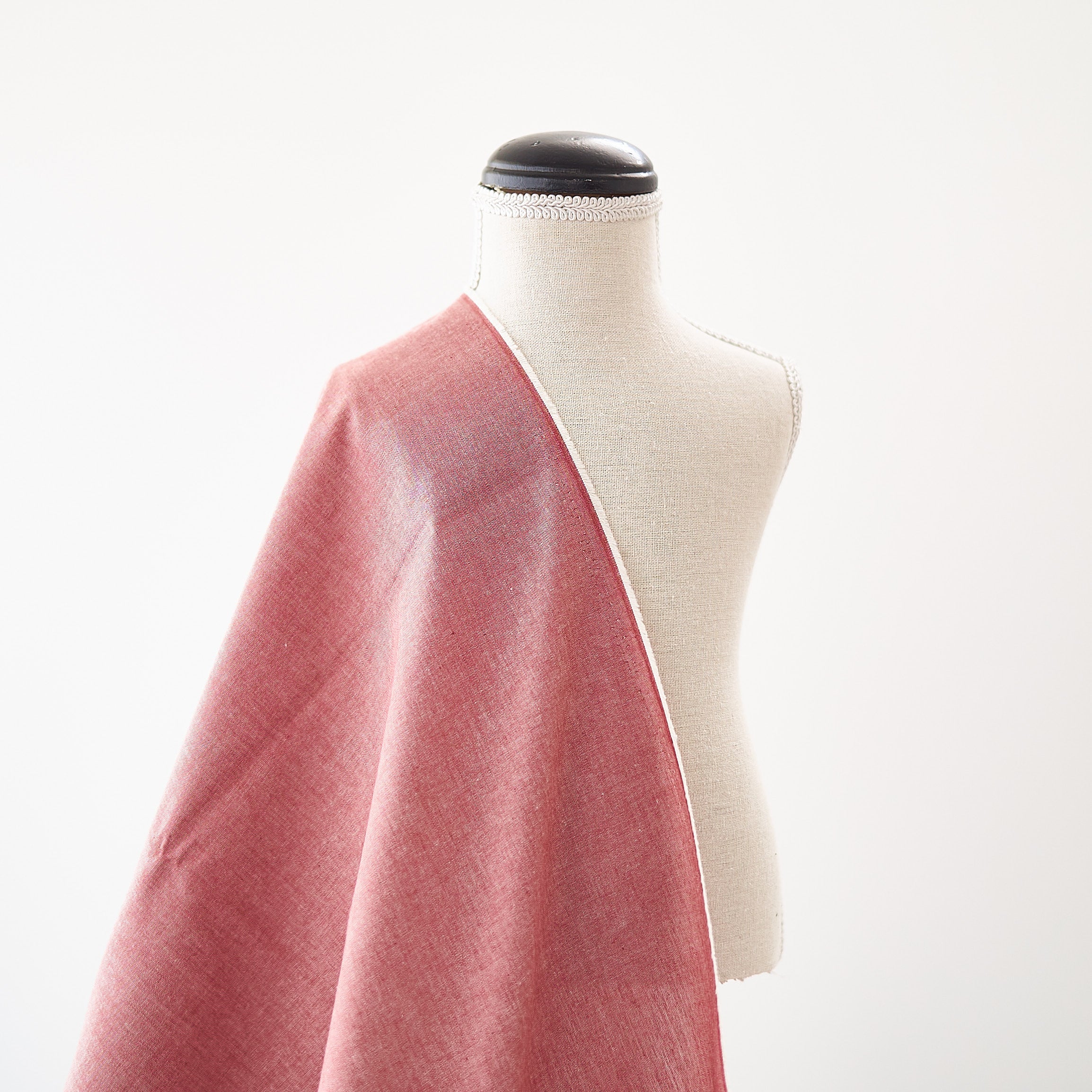 コットンダンガリー無地#Aレッド