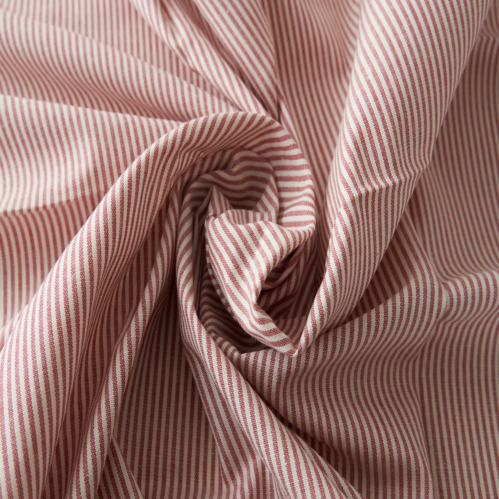 コットンダンガリー1.5mmストライプ#Aレッド