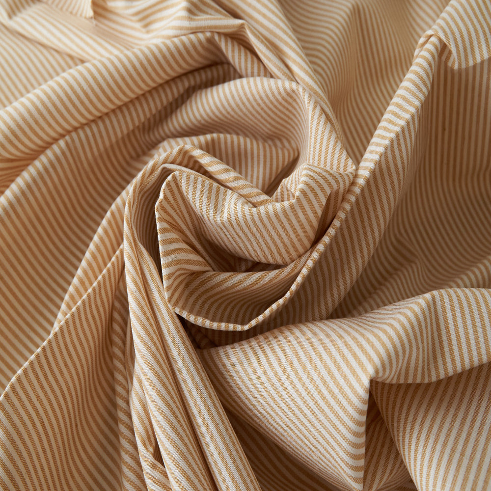 コットンダンガリー1.5mmストライプ#Cマスタード