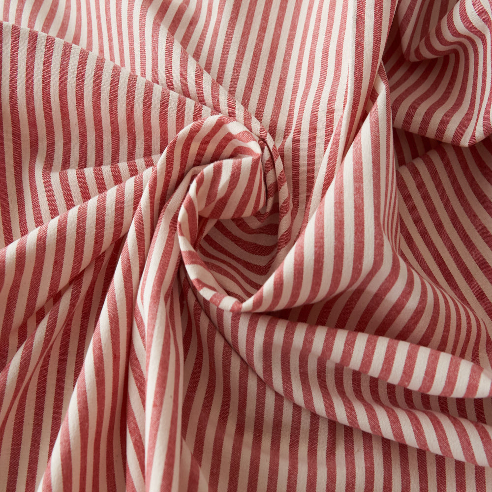 コットンダンガリー5mmストライプ#Aレッド