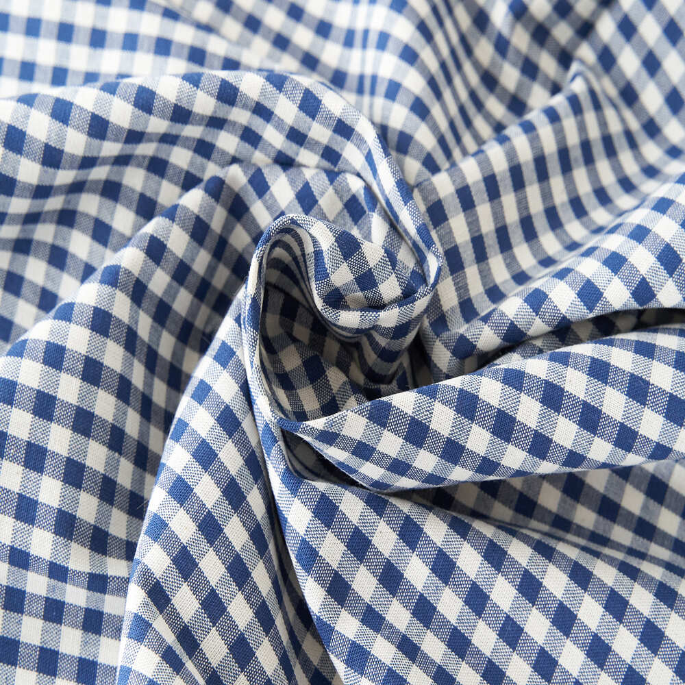コットンダンガリー5mmギンガムチェック#Bネイビー