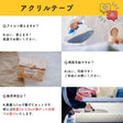 入学 入園 アクリルテープ 持ち手 テープ 幅25mm 厚み2mm 13色展開 50m巻 画像12