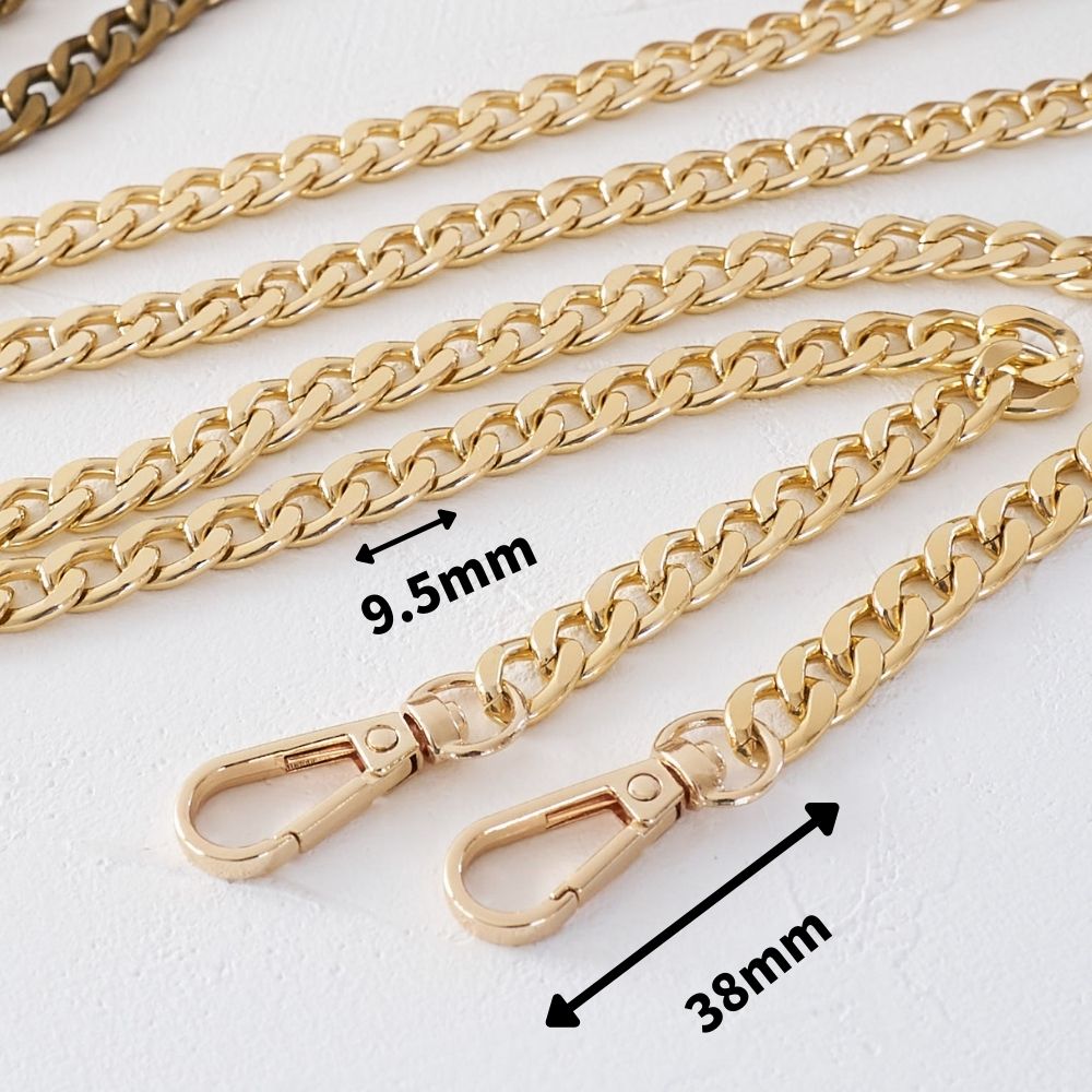 ナスカン付き金属チェーン 120cm