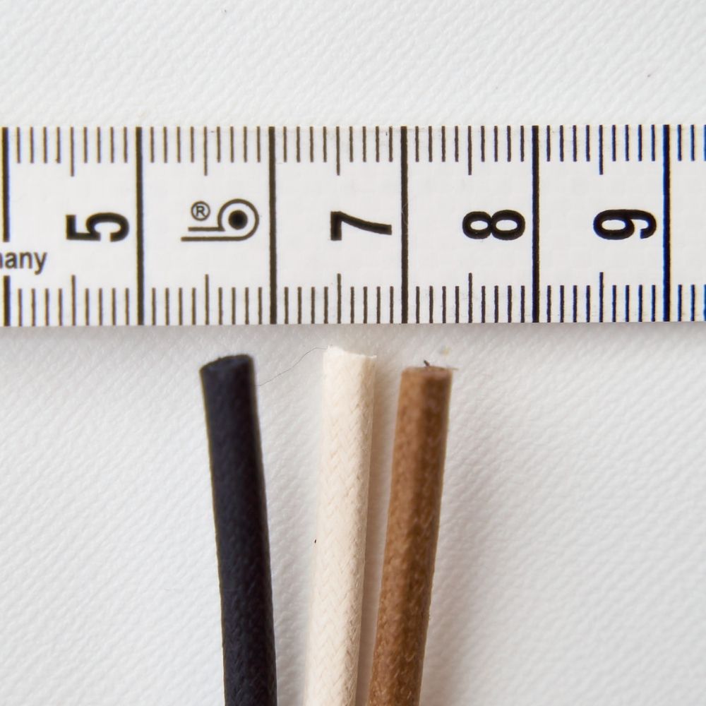 コットンワックスコード4mm 3color 3mカット済み /50m卸販売