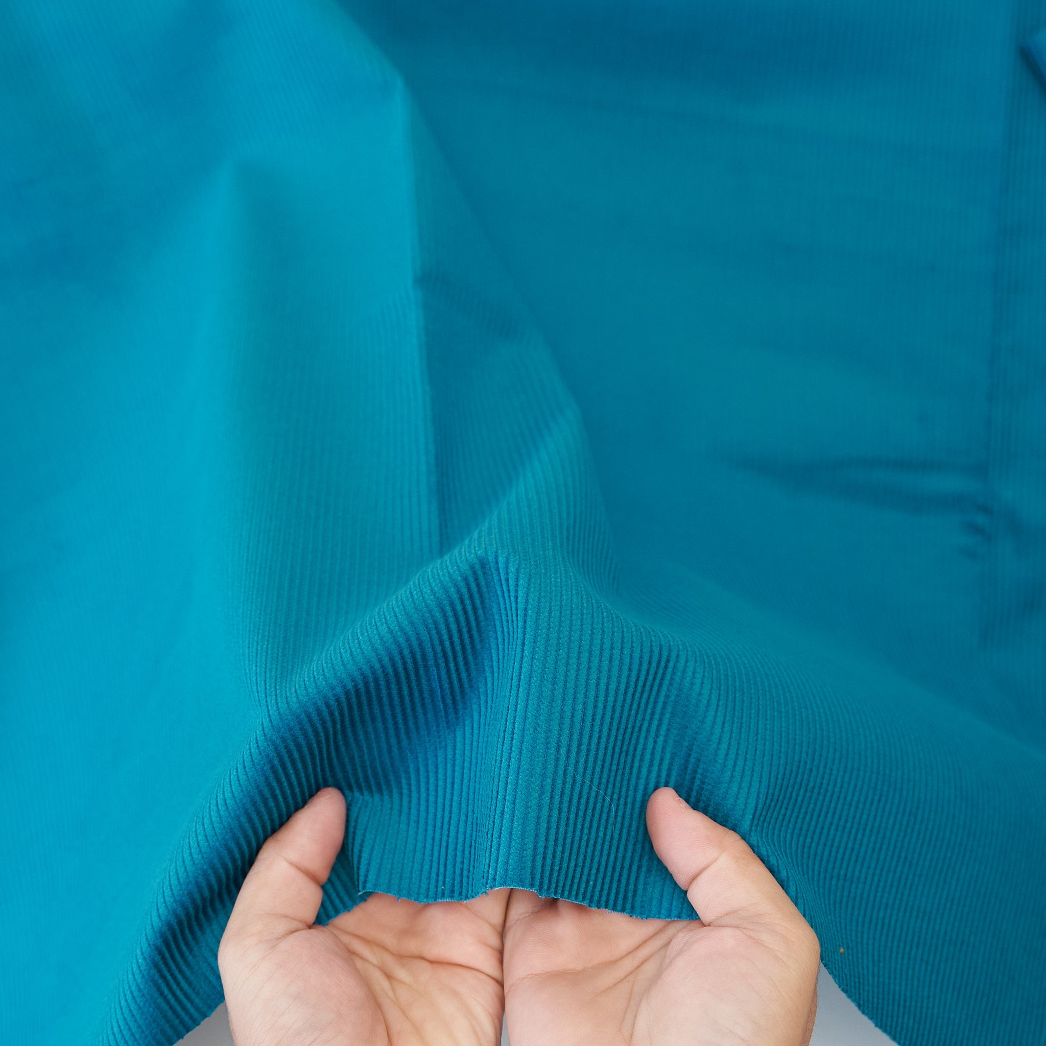 コットン 8W コーデュロイ #sbl ターコイズブルー