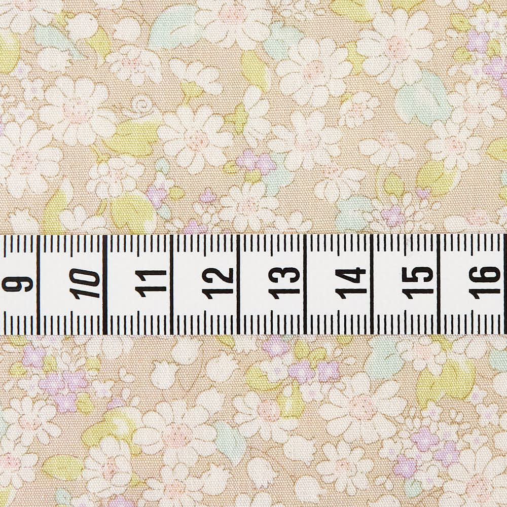 コットンブロード 花柄プリント 110cm幅 0.25mm厚 50cm単位 | 生地の