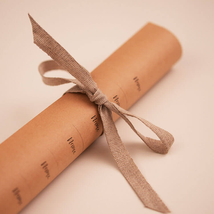 国産リネン10mm テープ  3color 20m巻