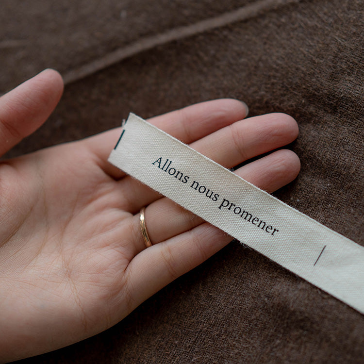 国産コットンタグ 幅20mm 両端1cm折りで1柄70mm　3柄２セットネームタグ