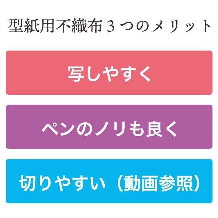 型紙用不織布 4mカット 100cm幅 透けてペンで書けて切りやすい！