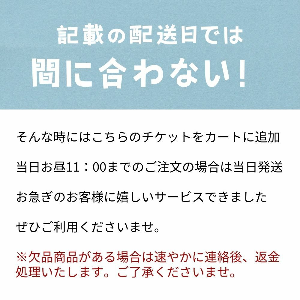 AM11時まで注文で即日配送チケット