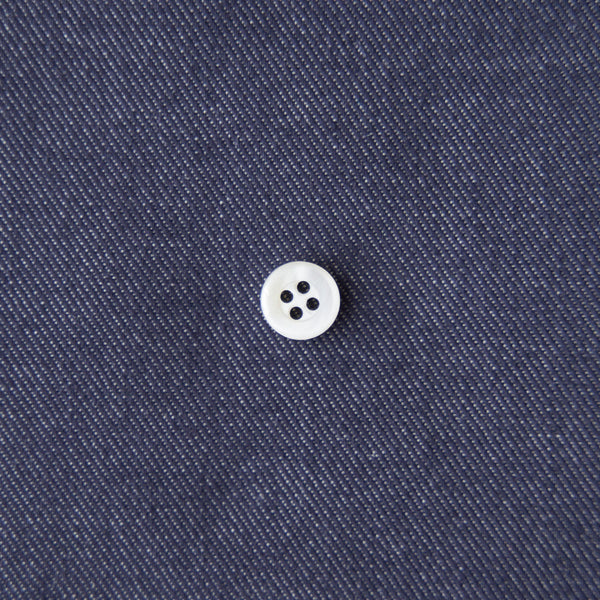 綿ポリ交織デニム無地#1 ダークネイビー