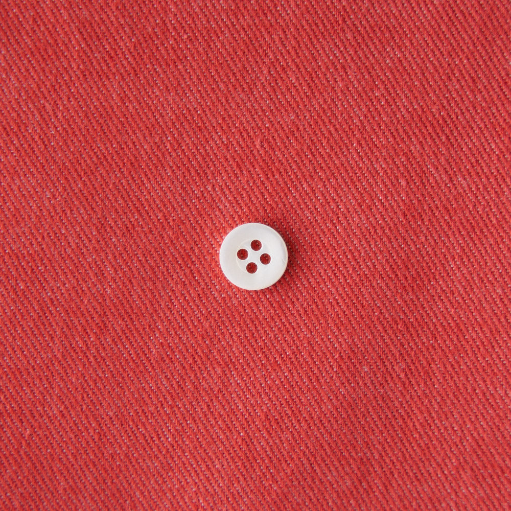 綿ポリ交織デニム無地#5 レッド