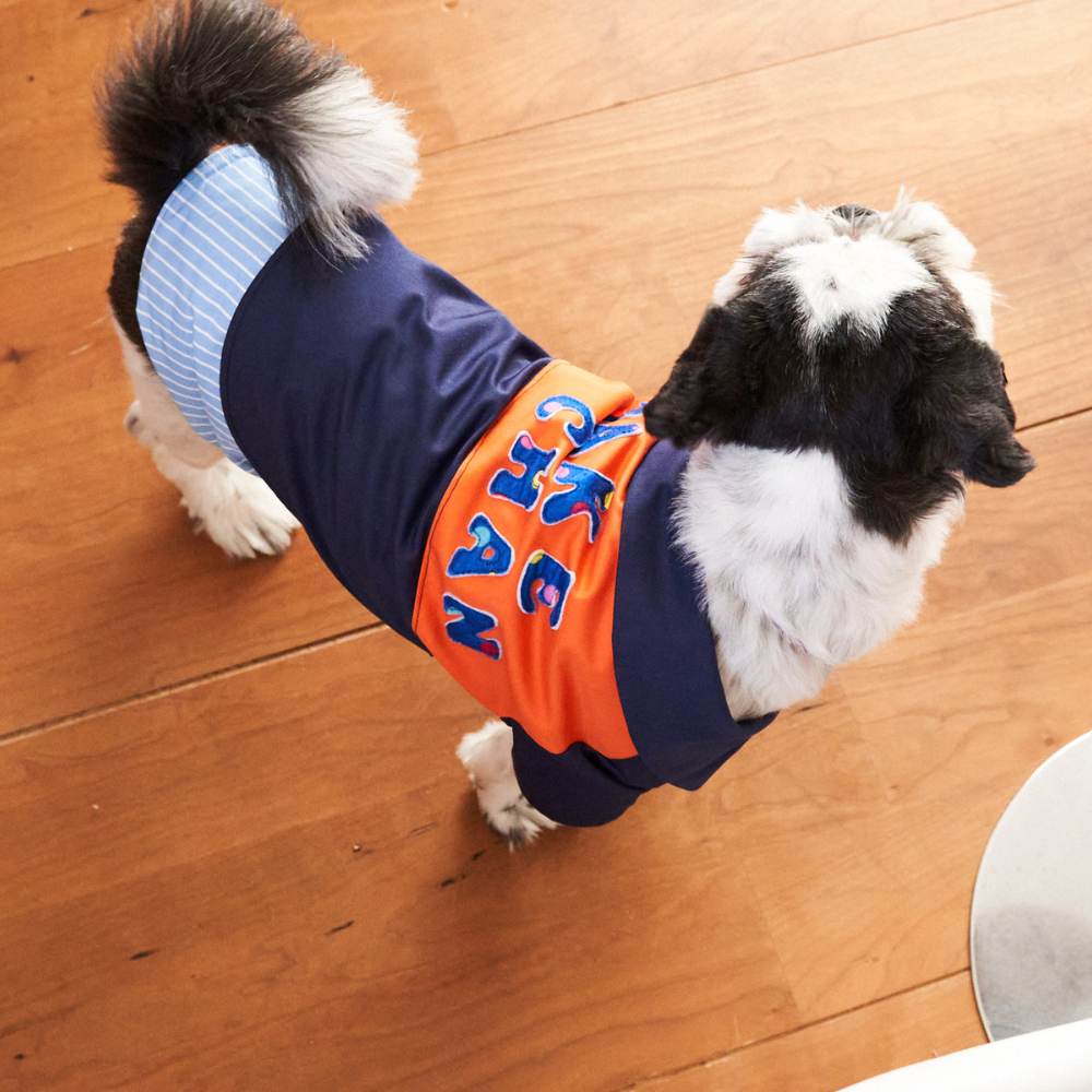 綿ポリ混紡22sツイル#14ネイビー