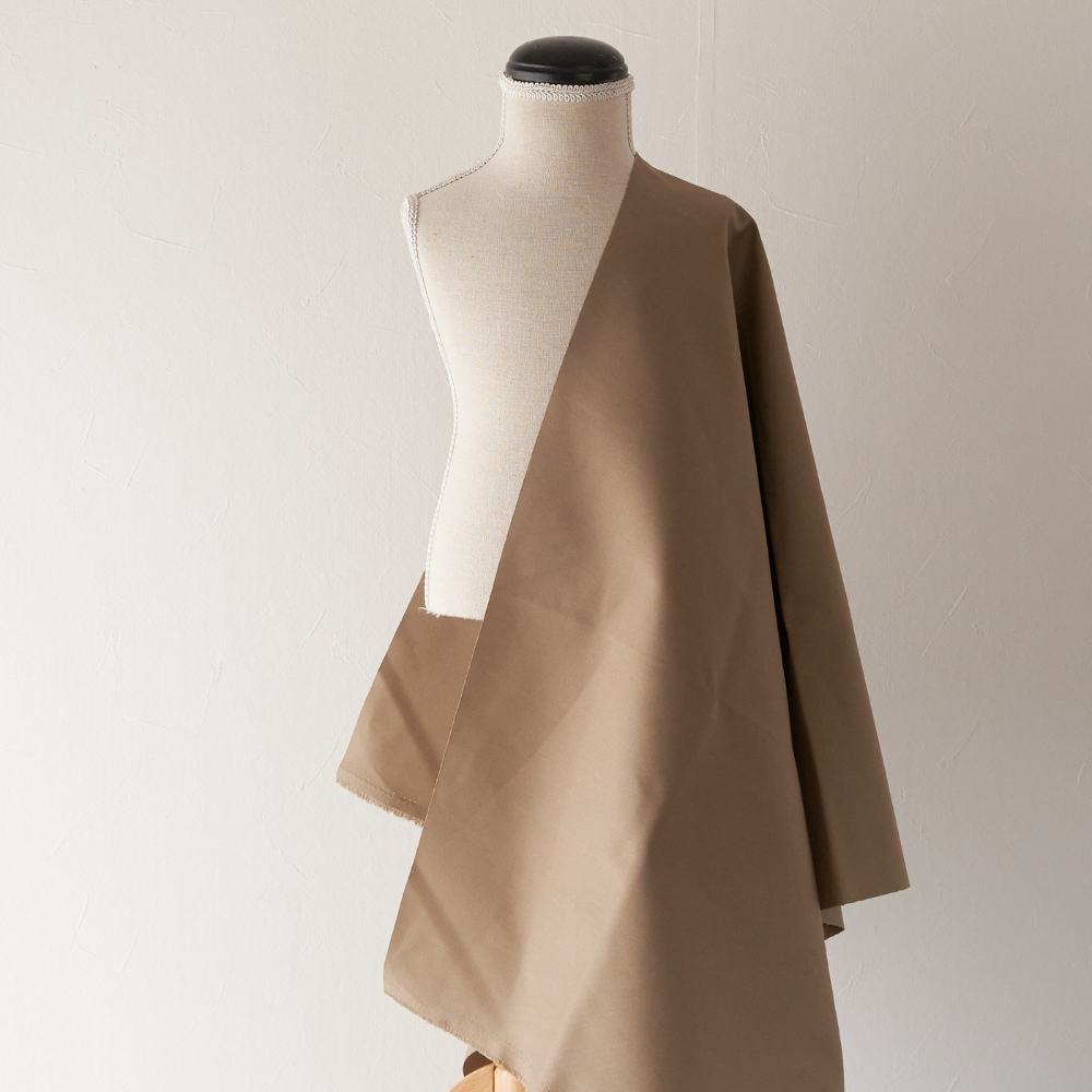 綿ポリ混紡22sツイル#56サンドベージュ