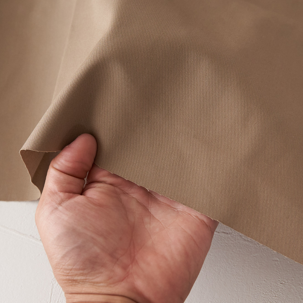 綿ポリ混紡22sツイル#56サンドベージュ