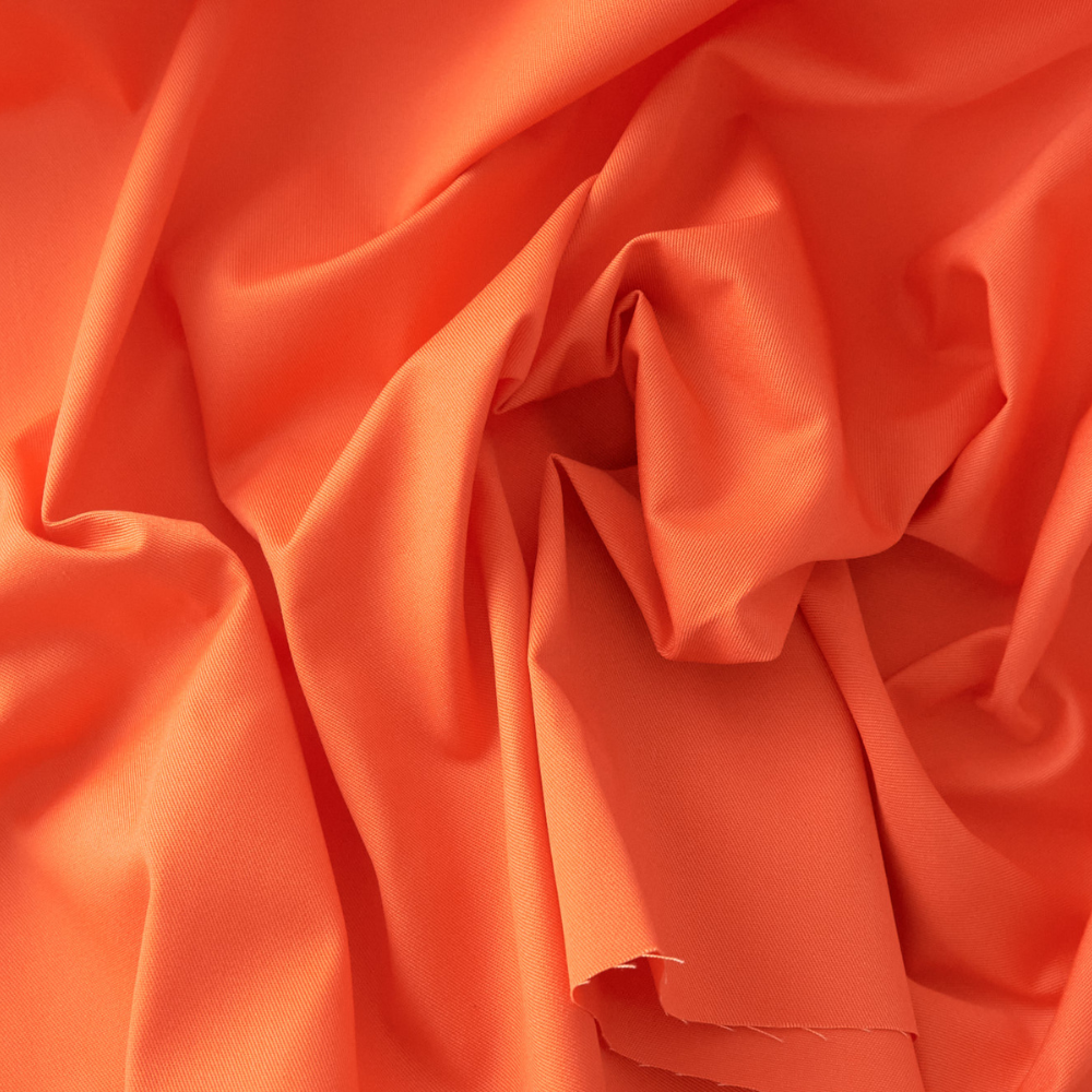 綿ポリ混紡22sツイル#60オレンジ