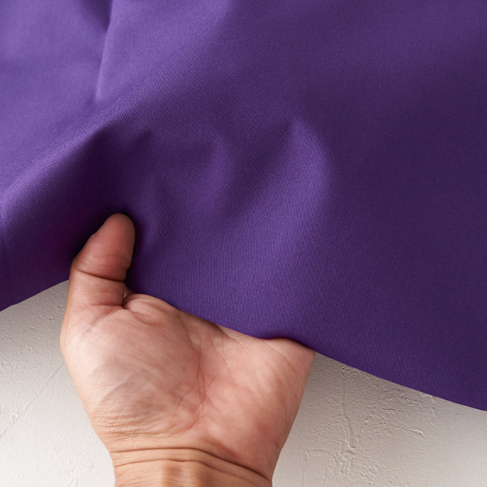 綿ポリ混紡22sツイル#66パープル