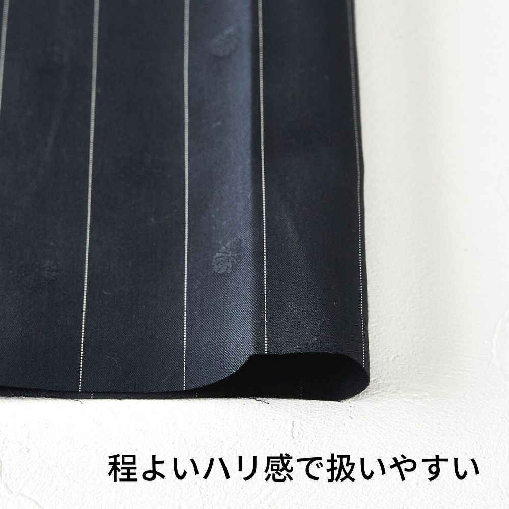 ラメピンストライプツイル 綿100% 播州織 | 生地のマルイシ