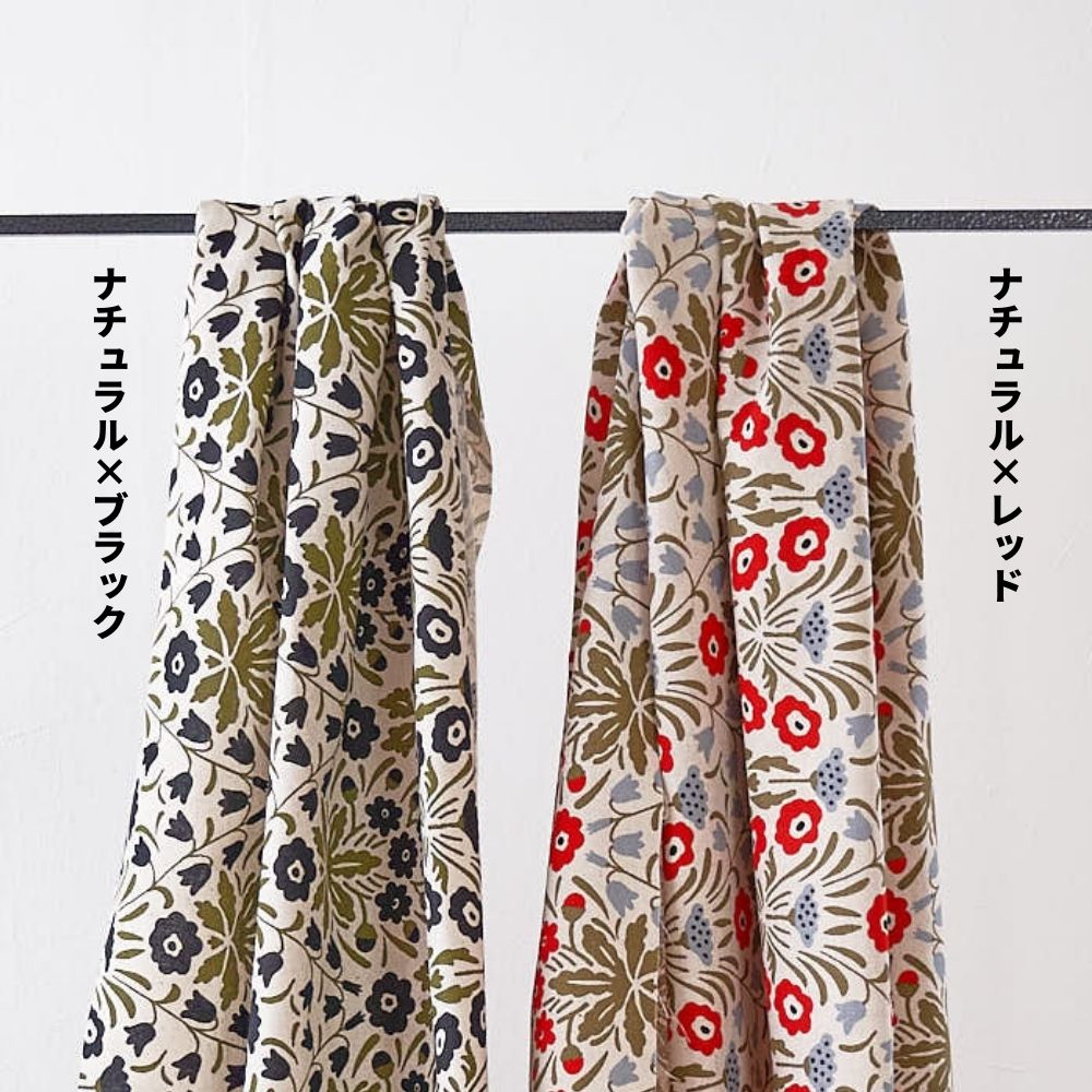 コットンリネンキャンバス シェイナの花
